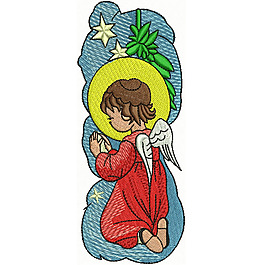 繡花 女孩 天使 免費素材