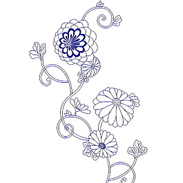 繡花 花紋 花朵 免費(fèi)素材