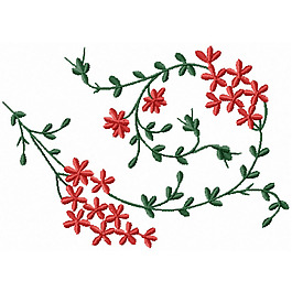 绣花 植物花纹 藤条 藤蔓 免费素材