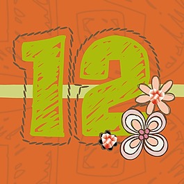 印花矢量圖 圖文結(jié)合 文字 數(shù)字 花朵 免費素材