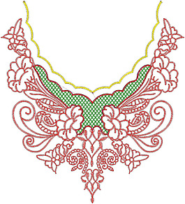 領(lǐng)邊 繡花 花紋 花朵 免費素材