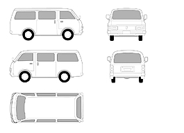 面包車商務車模型