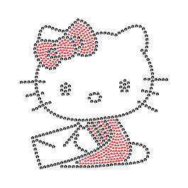 燙鉆 hellokitty 蝴蝶結 信封 小貓 免費素材
