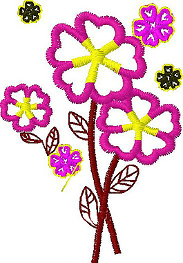 繡花 花紋 花朵 免費(fèi)素材