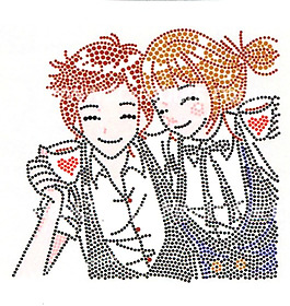 燙鉆 男孩 女孩 免費(fèi)素材