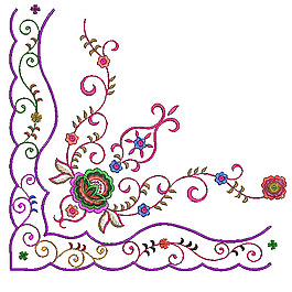 繡花 花朵 花邊 免費(fèi)素材