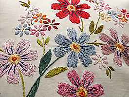 绣花 花朵 免费素材