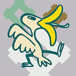 印花矢量圖 可愛卡通 卡通動物 鳥 色彩 免費(fèi)素材