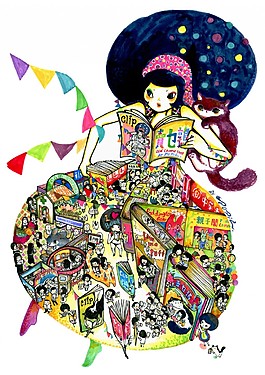 位圖 插畫 插畫師 糖果貓貓 中國風 免費素材