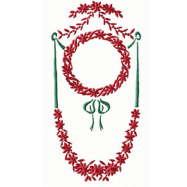繡花 花環(huán) 邊框 花紋 家紡 免費(fèi)素材