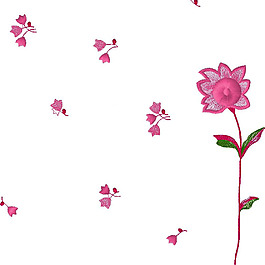 绣花 花朵 免费素材