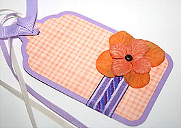 吊牌 花朵 方格 免費(fèi)素材