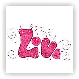 love花字體