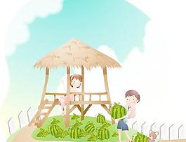 18部分矢量歡樂的暑假