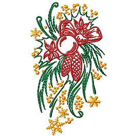 繡花 圣誕節(jié) 彩球 免費(fèi)素材
