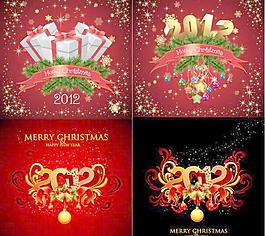 華麗的圣誕背景圖像部分7下載