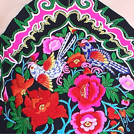 繡花 植物 花朵 花卉 小鳥 免費(fèi)素材