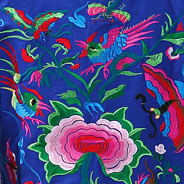 繡花 植物 花卉 花朵 小鳥 免費(fèi)素材