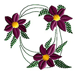繡花 植物 花朵 免費素材