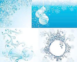 圣誕節(jié)雪花背景圖像部分免費3