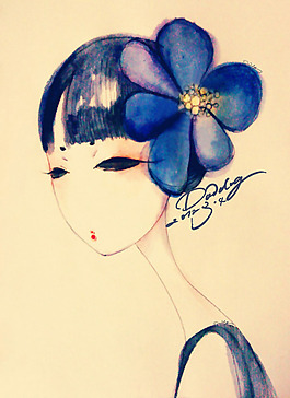 位圖 插畫 時尚插畫 人物插畫 時尚插畫 免費素材