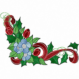 繡花 植物 花朵 絲帶 免費素材