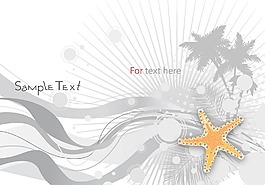 夏季背景矢量插畫