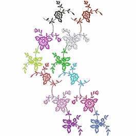 繡花 花紋 花朵 免費(fèi)素材