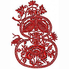 繡花 葫蘆 花紋 民族 免費素材