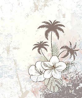老式的夏季背景矢量插畫