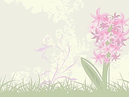 一個(gè)與花和垃圾背景摘要說(shuō)明