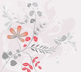 一個(gè)與花和垃圾背景摘要說(shuō)明