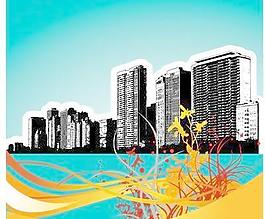 城市建筑和裝飾圖案