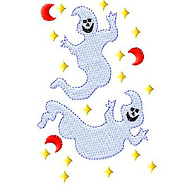 繡花 幽靈 萬圣節(jié) 免費素材