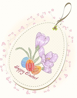 復(fù)活節(jié)購物標(biāo)簽矢量插畫