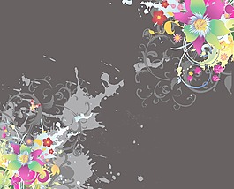 水彩花卉背景