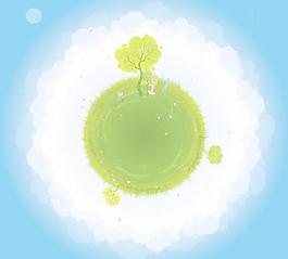 綠色地球中插入圖片