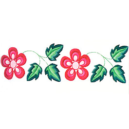 繡花 花朵 樹(shù)葉 藤蔓 免費(fèi)素材