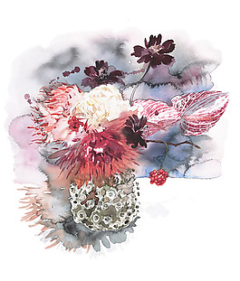 位圖 植物插畫 植物插畫師 柘植彩子 藝術(shù)效果 免費(fèi)素材