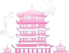 矢量黃鶴樓