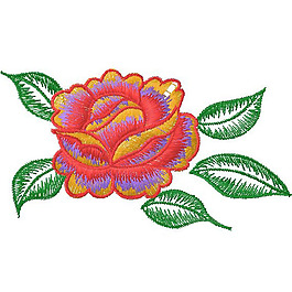繡花 花朵 樹葉 免費(fèi)素材