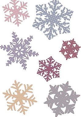 矢量雪花設計