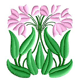 繡花 花朵 樹葉 免費(fèi)素材