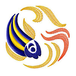 繡花 金魚 免費素材