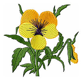 繡花 植物 花朵 樹葉 免費(fèi)素材
