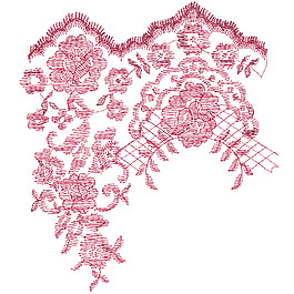 繡花 花紋 花朵 免費(fèi)素材