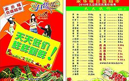 超市 蔬菜价格表图片