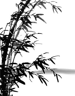 位圖 竹子 水墨 色彩 免費(fèi)素材