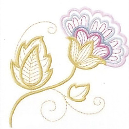 繡花 花卉 花朵 免費素材