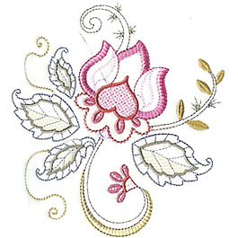 繡花 花卉 花朵 免費(fèi)素材